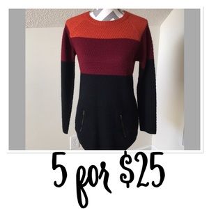 🚨CLOSET CLOSING🚨 Color Block Knit Sweater
